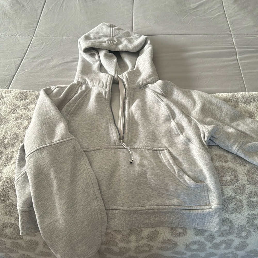 scuba oversized half-zip hoodie